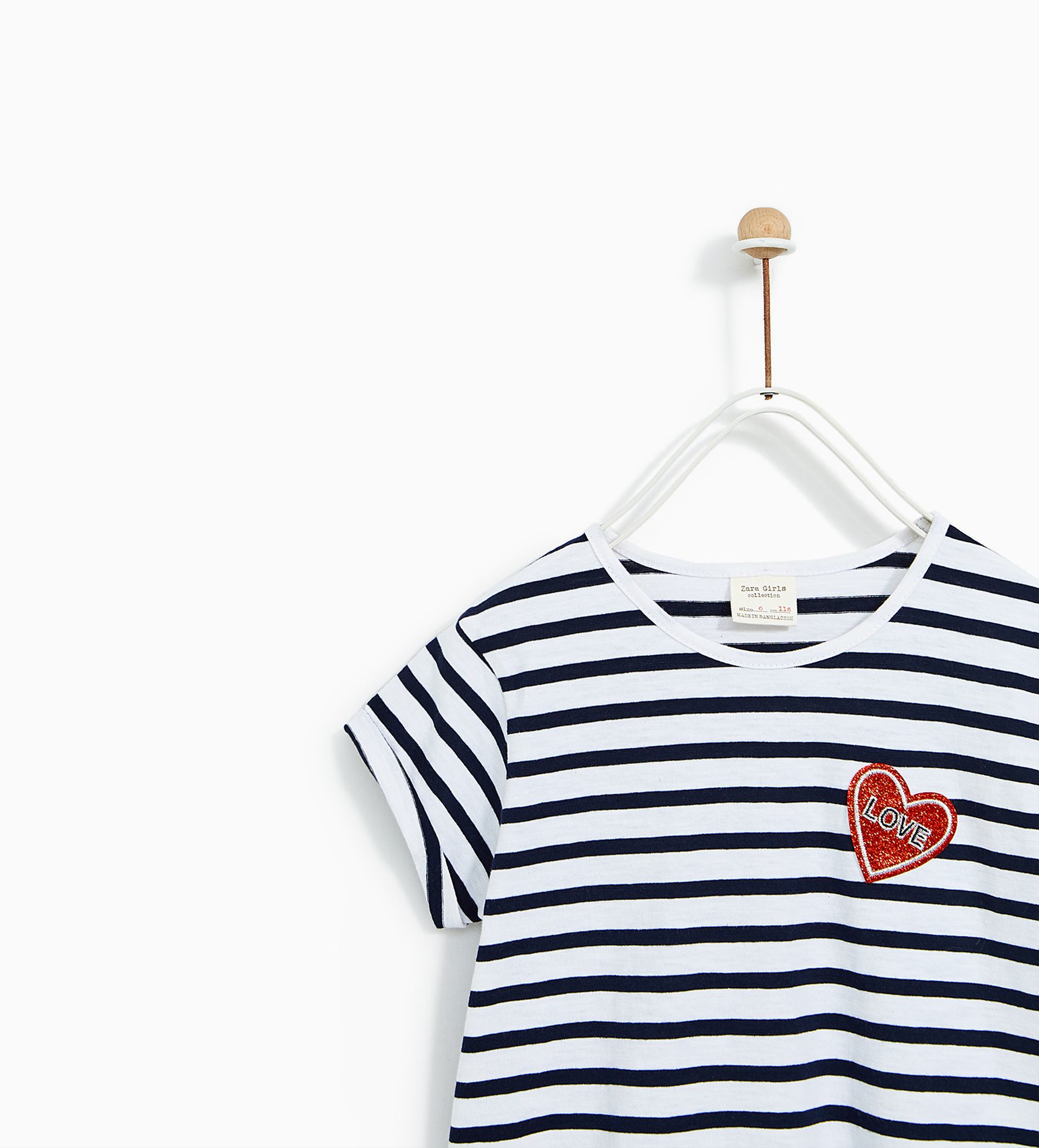 تی شرت دخترانه 23304 سایز 5 تا 14 سال مارک ZARA